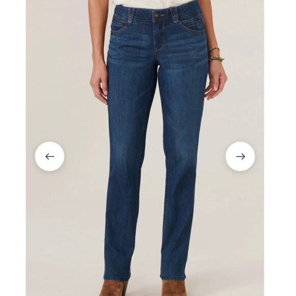 Democracy Ab Solution Dark Wash Skinny Stretch Blue Denim Jeans Women’s Size 12 - Picture 1 of 6